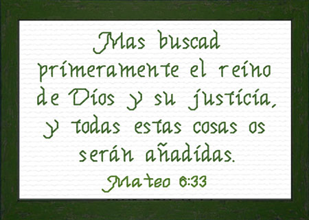 Buscad Primeramente - Mateo 6:33